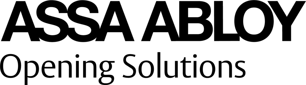 assa abloy opening solutions logo in black